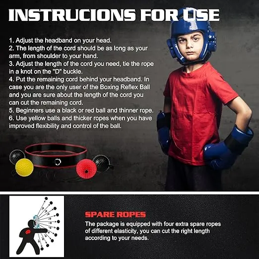 1 1 FREE | Reflexor™ Boxing Reflex Ball For Kids