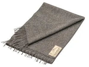 100% Alpaca Wool Lightweight Scarf (Grey)