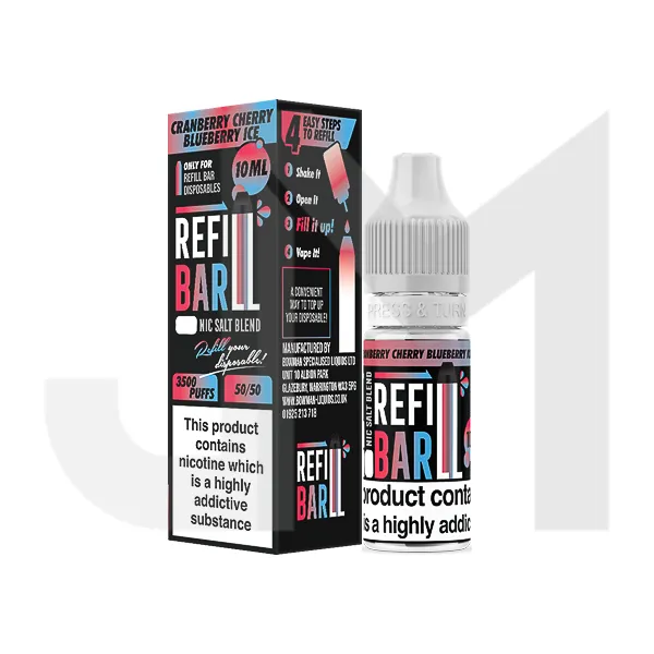 10mg Refill Bar Salts 10ml Nic Salts (50VG/50PG)