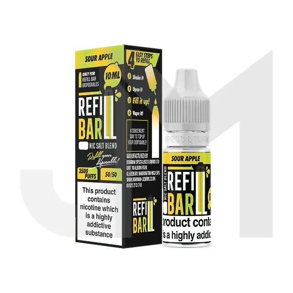 10mg Refill Bar Salts 10ml Nic Salts (50VG/50PG)