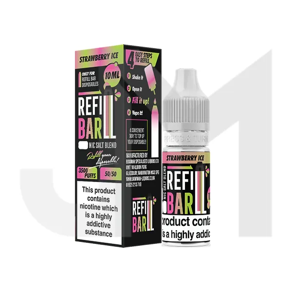 10mg Refill Bar Salts 10ml Nic Salts (50VG/50PG)