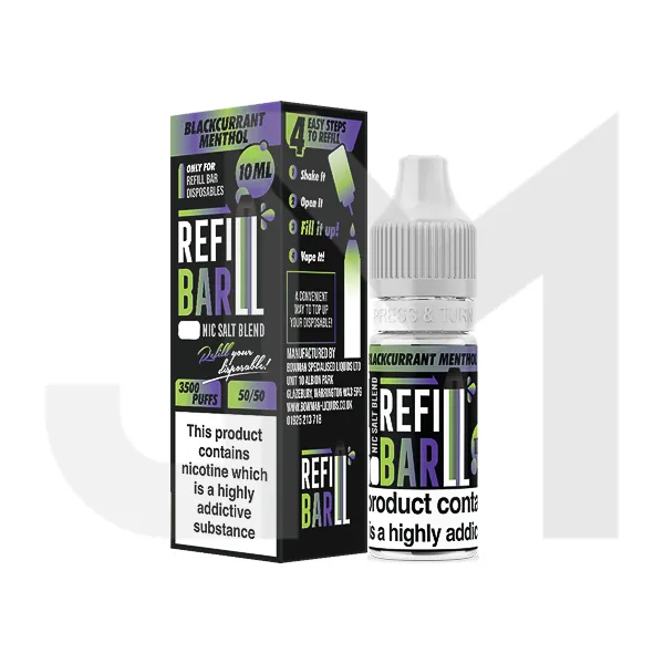 10mg Refill Bar Salts 10ml Nic Salts (50VG/50PG)