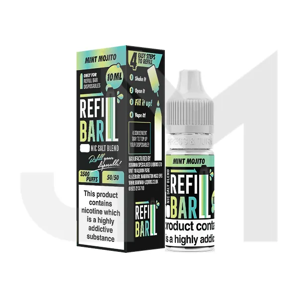 10mg Refill Bar Salts 10ml Nic Salts (50VG/50PG)