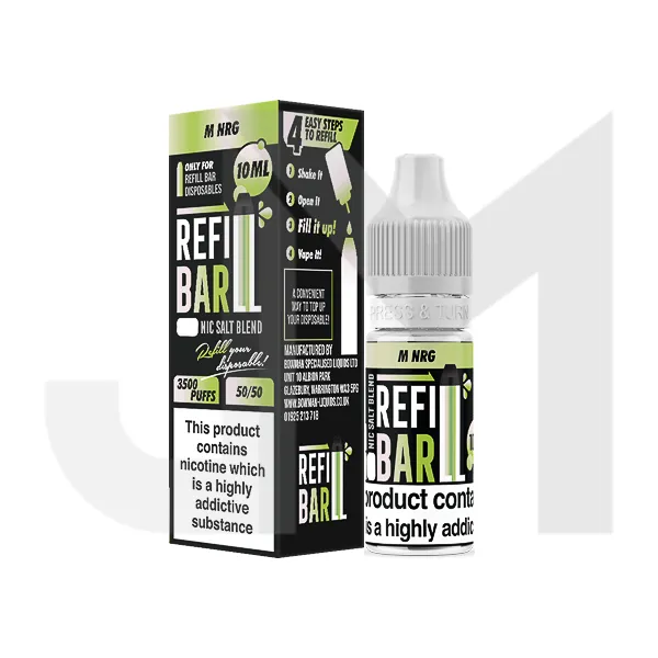 10mg Refill Bar Salts 10ml Nic Salts (50VG/50PG)