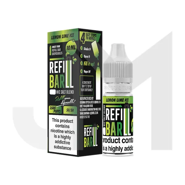 10mg Refill Bar Salts 10ml Nic Salts (50VG/50PG)