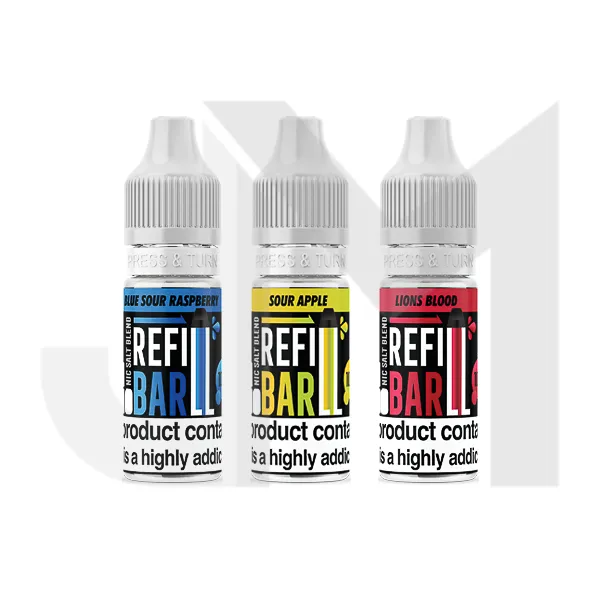 10mg Refill Bar Salts 10ml Nic Salts (50VG/50PG)