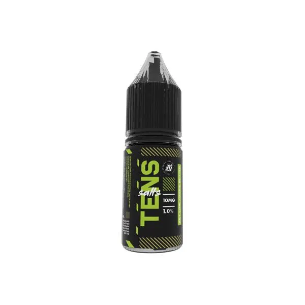 10mg Tens Salts 10ml Nic Salts (50VG/50PG) - (Full Box) Pack Of 10