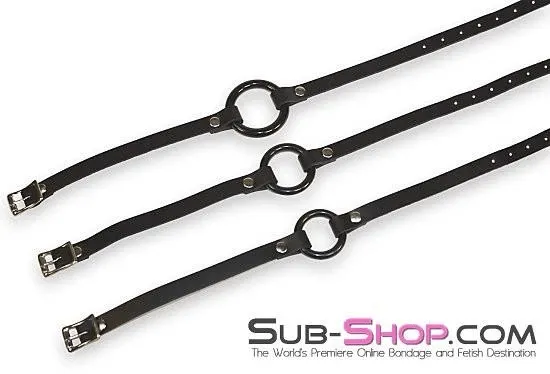 1442A-L-SIS      Pretty Sissy Hussy Smooth Plastic Ring Gag, Large Mistress Sessions Ring