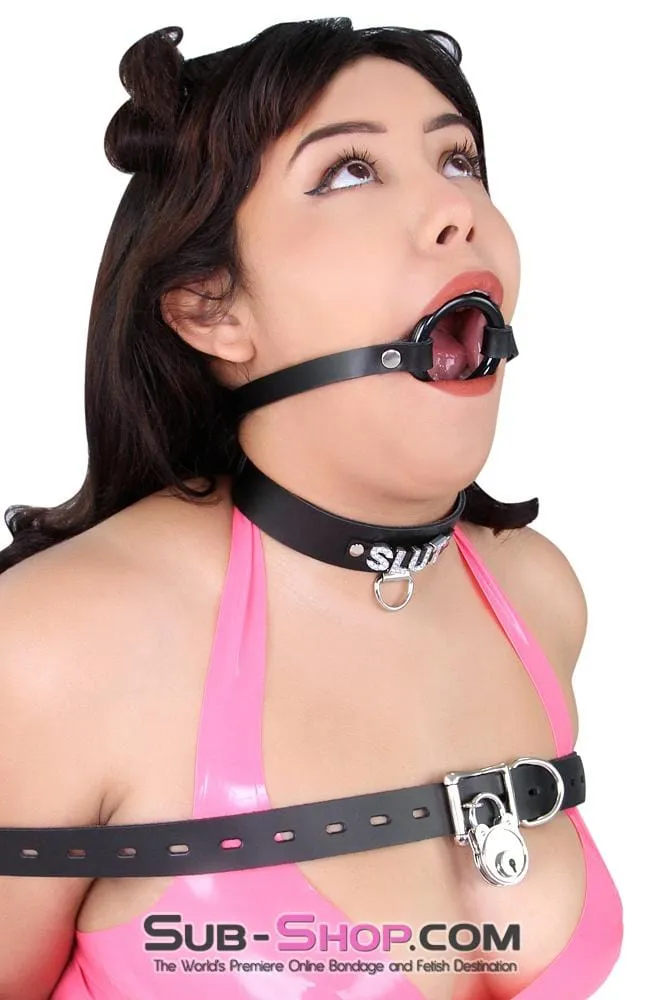 1442A-L      Smooth Plastic Ring Gag, Large Ring