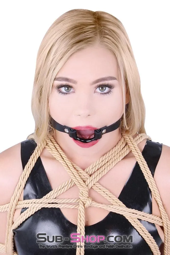 1442A-L      Smooth Plastic Ring Gag, Large Ring