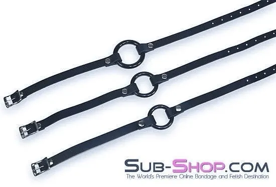 1442A-M-SIS      Pretty Sissy Slave Sissy Bimbo Hussy Smooth Plastic Ring Gag, Medium Ring