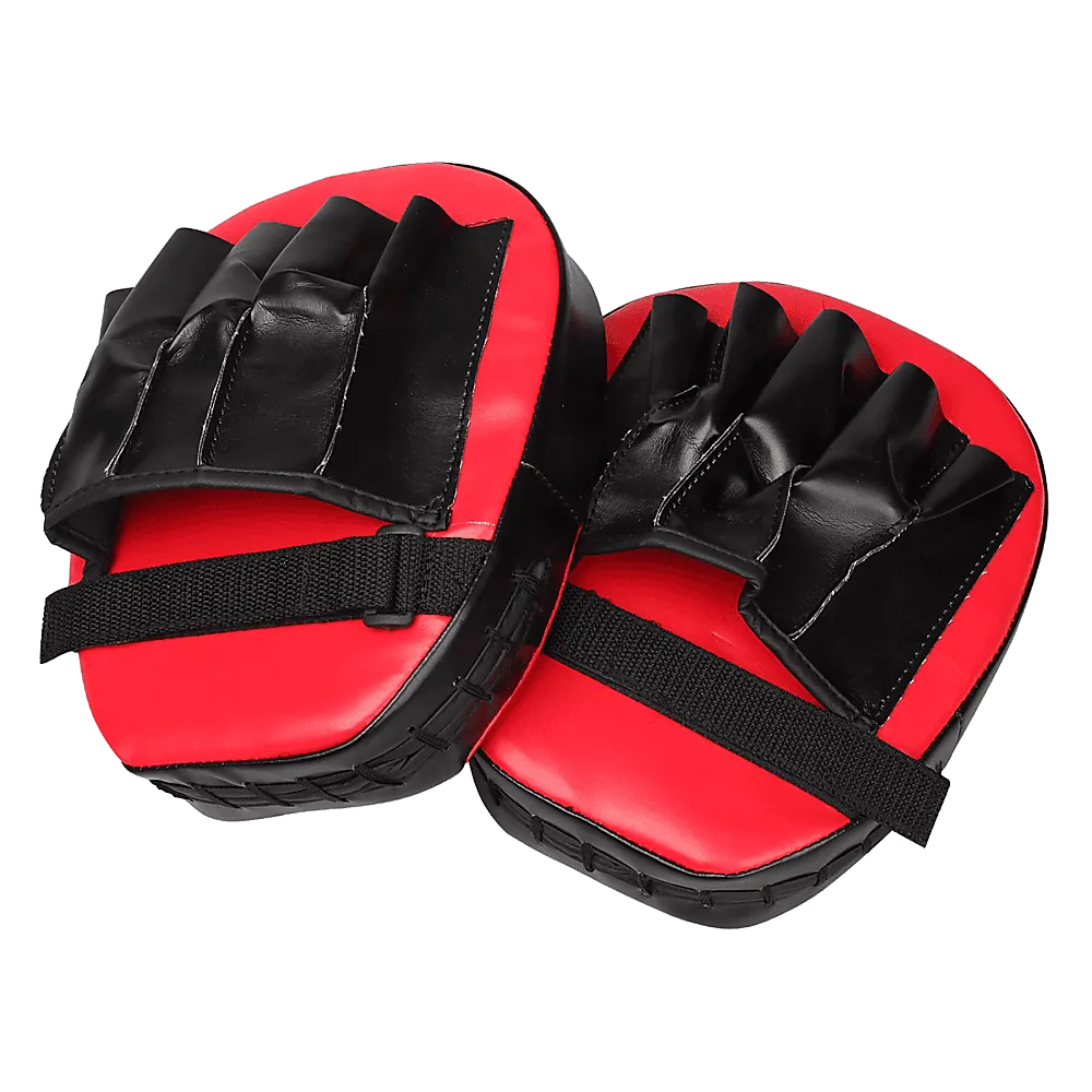 2 x Thai Boxing Punch Focus Gloves Kit Training Red & Black [ONLINE ONLY]