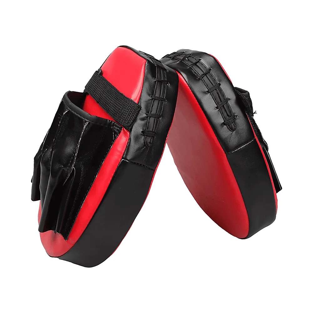 2 x Thai Boxing Punch Focus Gloves Kit Training Red & Black [ONLINE ONLY]