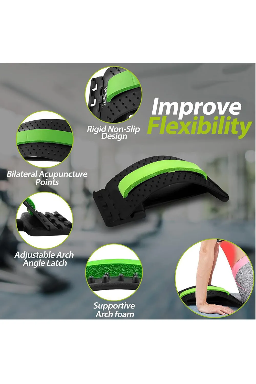 20 Pack Lower Back Spine Stretcher