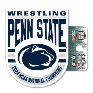 2024 PSU Wrestling National Champions Rugged Sticker/Decal