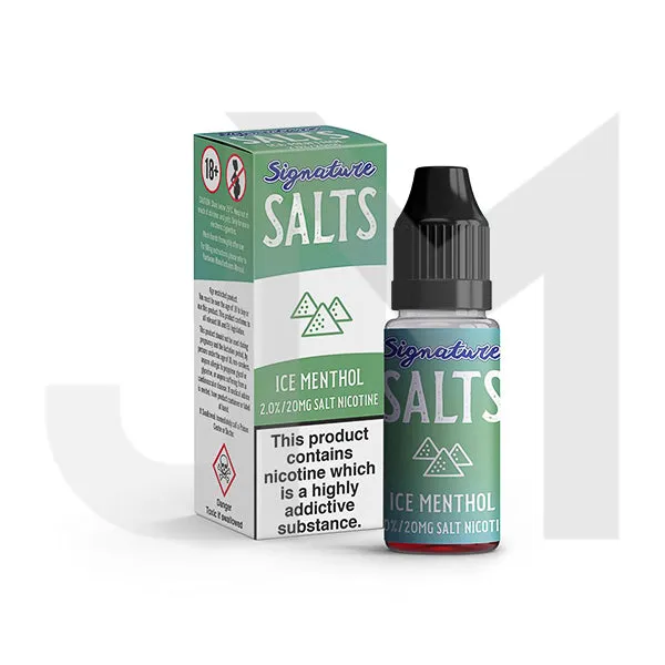 20mg Signature Salts By Signature Vapours 10ml Nic Salt (50VG/50PG) (BUY 1 GET 1 FREE)