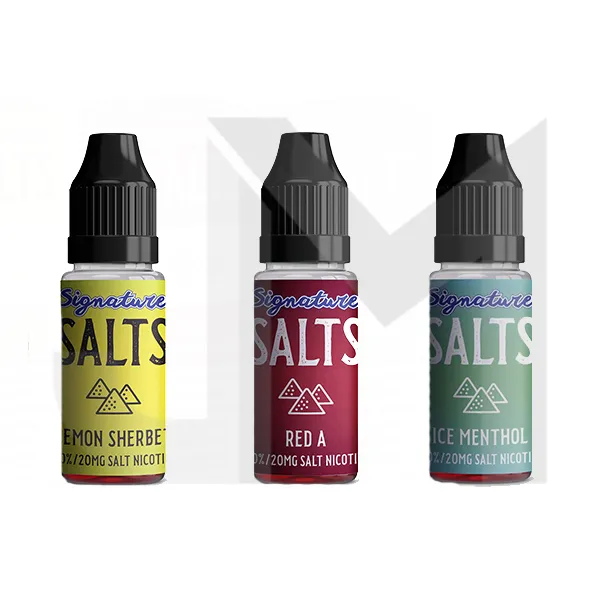 20mg Signature Salts By Signature Vapours 10ml Nic Salt (50VG/50PG) (BUY 1 GET 1 FREE)