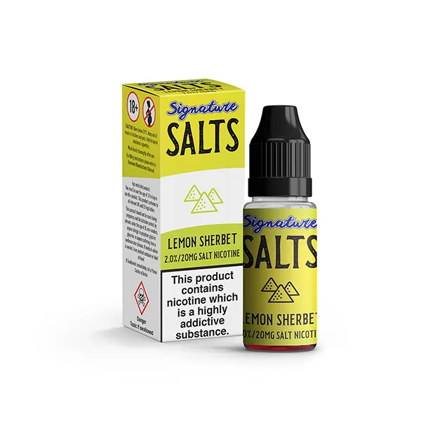 20mg Signature Salts By Signature Vapours 10ml Nic Salt (50VG/50PG)
