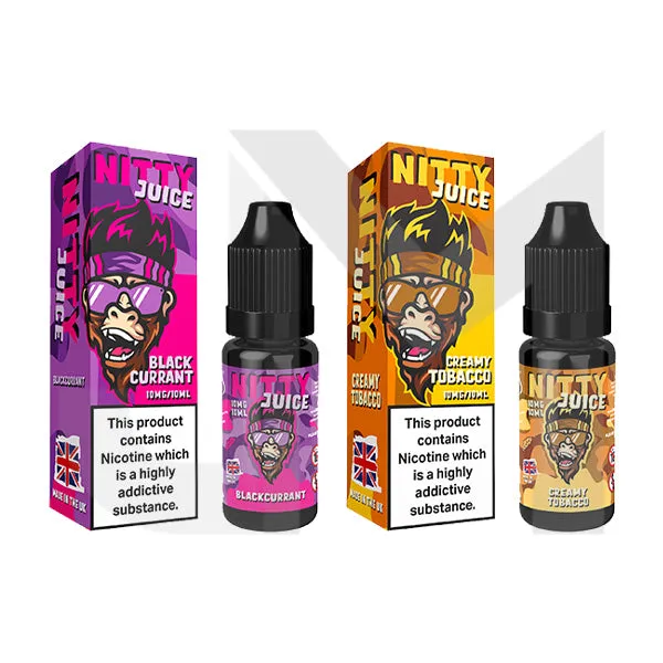 20mg Vapes Bars Nitty Juice Salts 10ml Nic Salt (50VG/50PG)