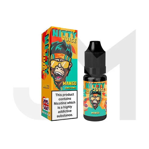 20mg Vapes Bars Nitty Juice Salts 10ml Nic Salt (50VG/50PG)