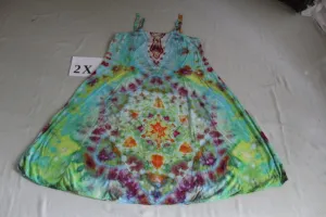 2X Long Ribbon Strap Dress