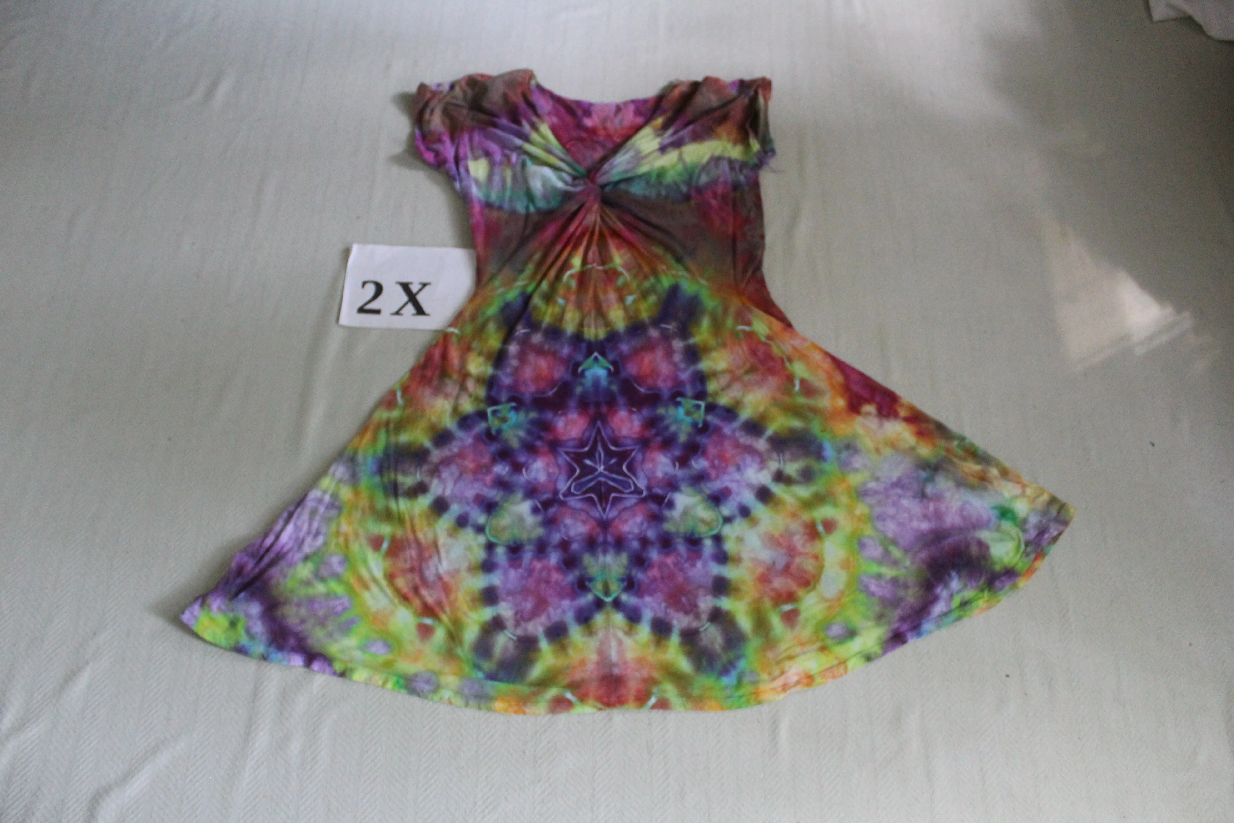 2X Twisted Front Dress