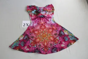 2X Twisted Front Dress