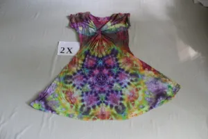 2X Twisted Front Dress
