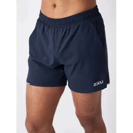 2XU Aero 5 inch Men's Shorts-Midnight / Silver
