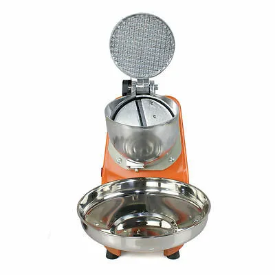 300W Electric Ice Crusher Machine Shaver Shaved Icee Snow Cone Maker 143 lbs New