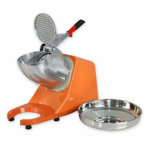 300W Electric Ice Crusher Machine Shaver Shaved Icee Snow Cone Maker 143 lbs New