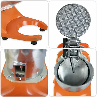 300W Electric Ice Crusher Machine Shaver Shaved Icee Snow Cone Maker 143 lbs New