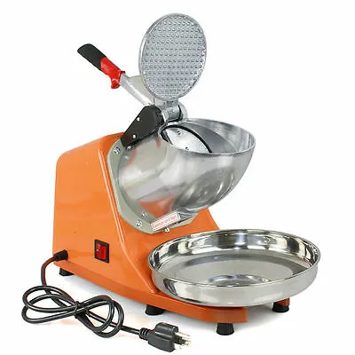 300W Electric Ice Crusher Machine Shaver Shaved Icee Snow Cone Maker 143 lbs New