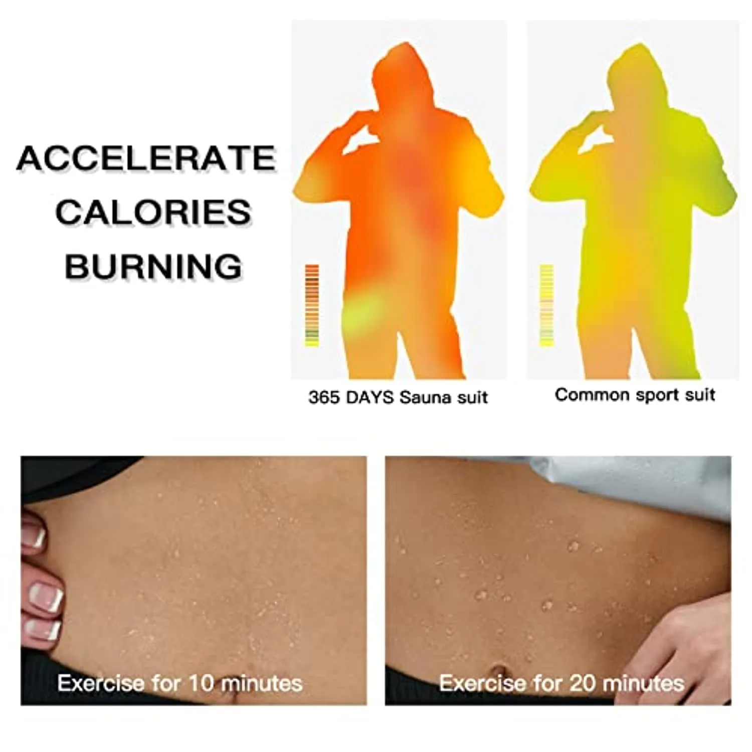 365 DAYS Sauna Suit for Women Weight Loss Sweat Suit Slim Fitness Clothes