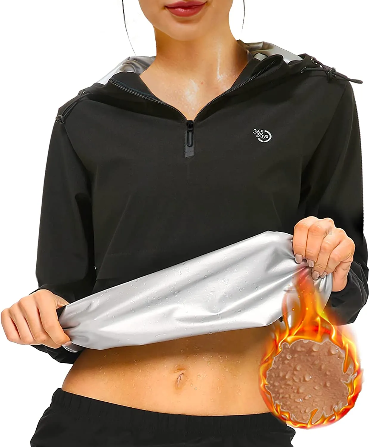 365 DAYS Sauna Suit for Women Weight Loss Sweat Suit Slim Fitness Clothes