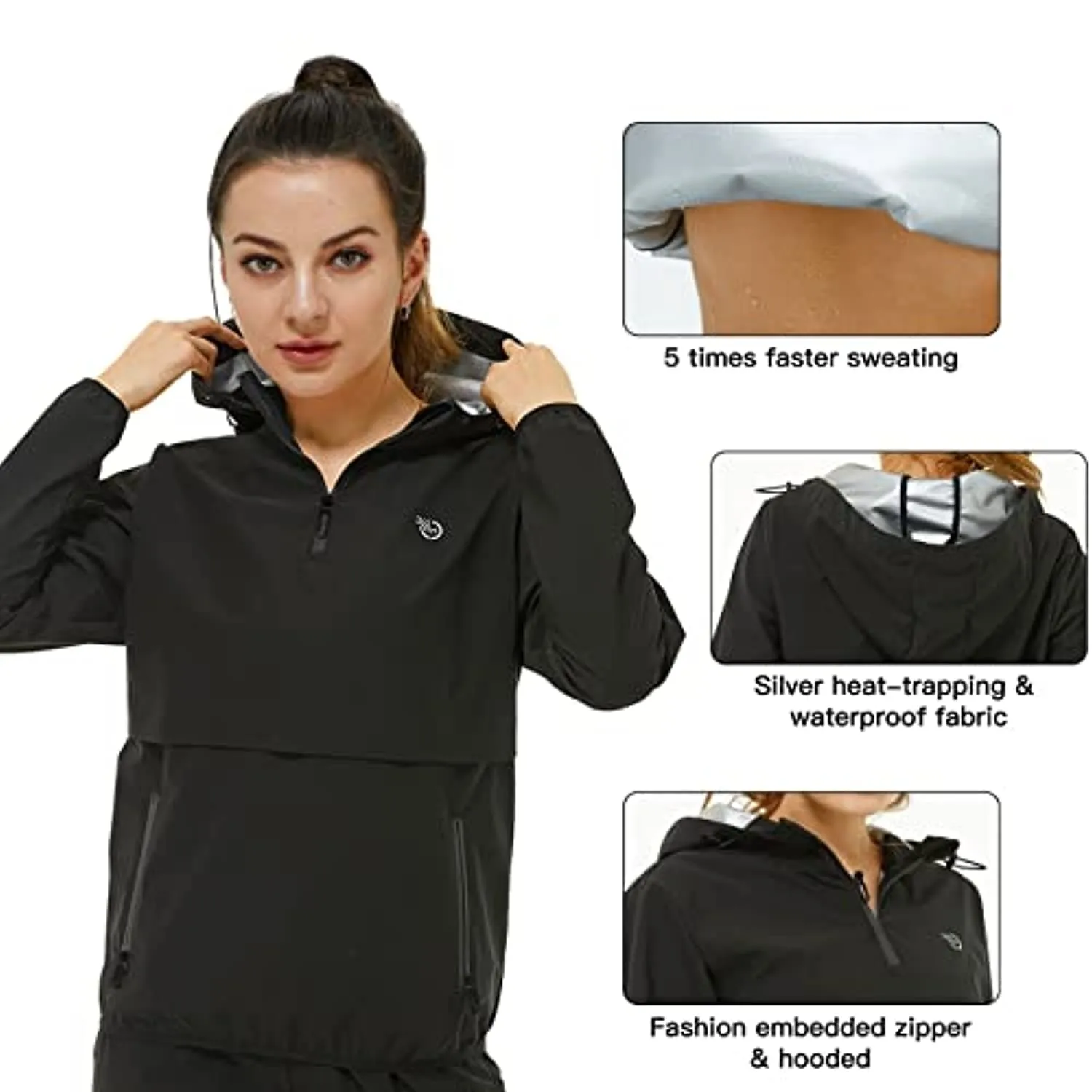 365 DAYS Sauna Suit for Women Weight Loss Sweat Suit Slim Fitness Clothes