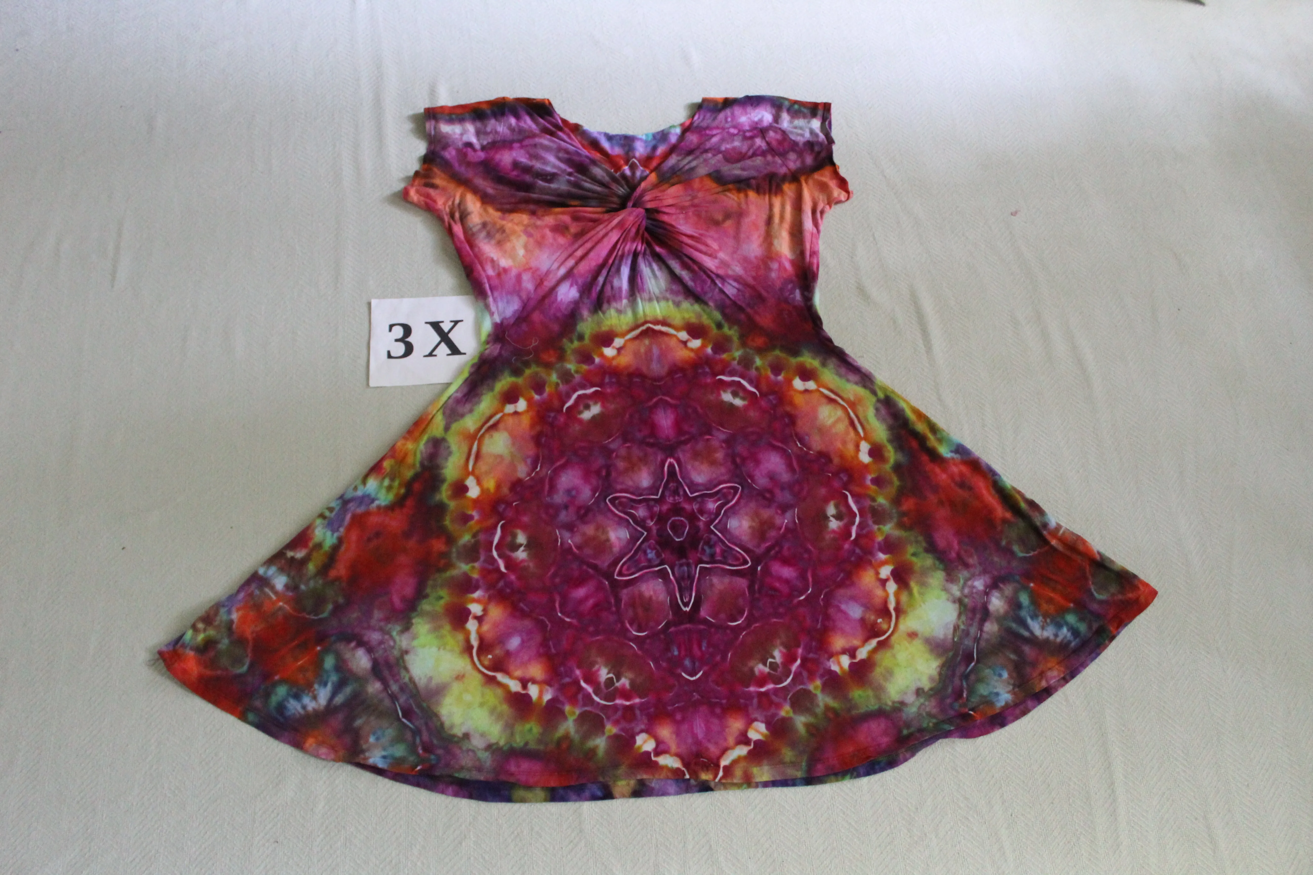 3X Twisted Front Dress