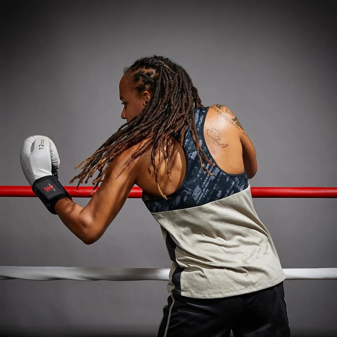 500 Women's Boxing Tank Top - Beige