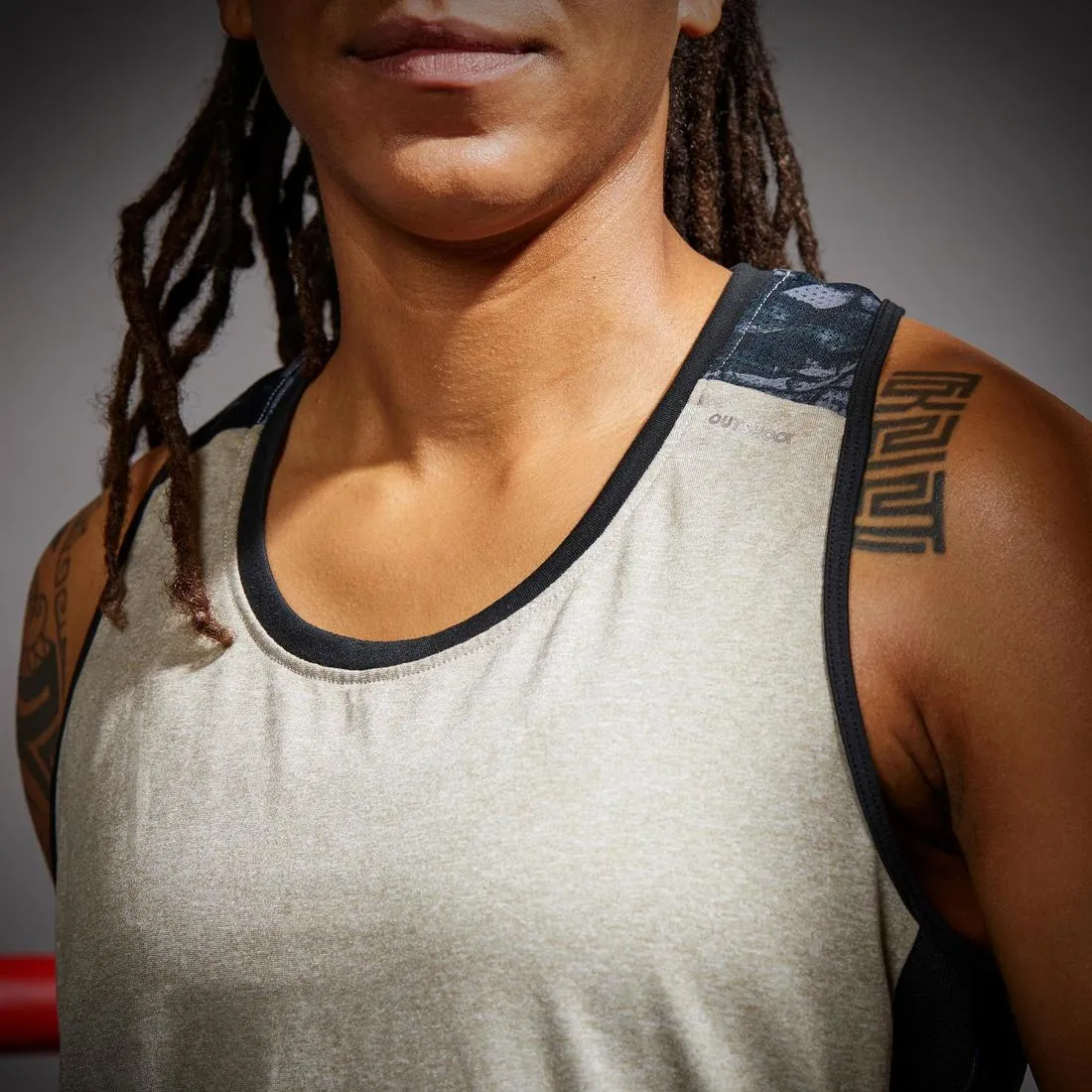 500 Women's Boxing Tank Top - Beige