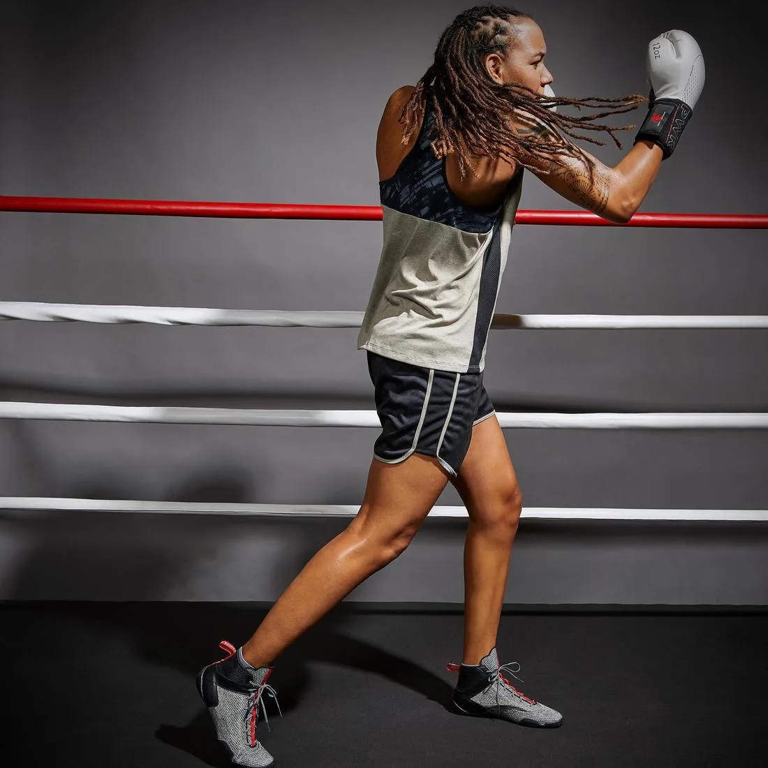 500 Women's Boxing Tank Top - Beige