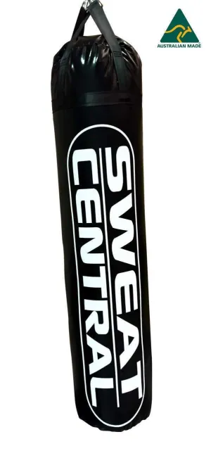 5ft SWEAT CENTRAL AUSSIE MADE BOXING PUNCHING BAG KICKBOXING MMA BLACK