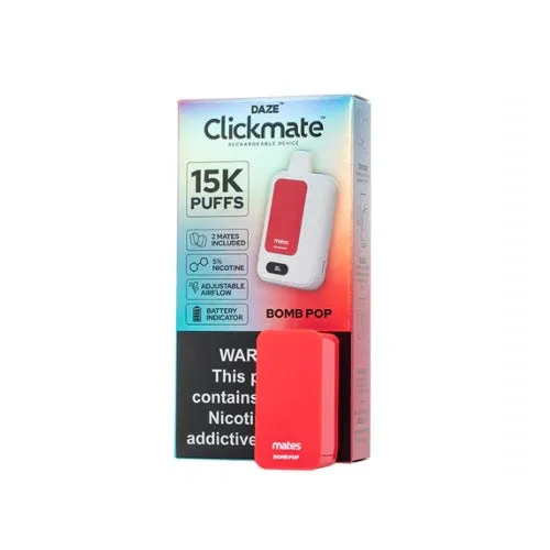 7 DAZE CLICKMATE 15000 PUFF DISPOSABLE VAPE STARTER KIT