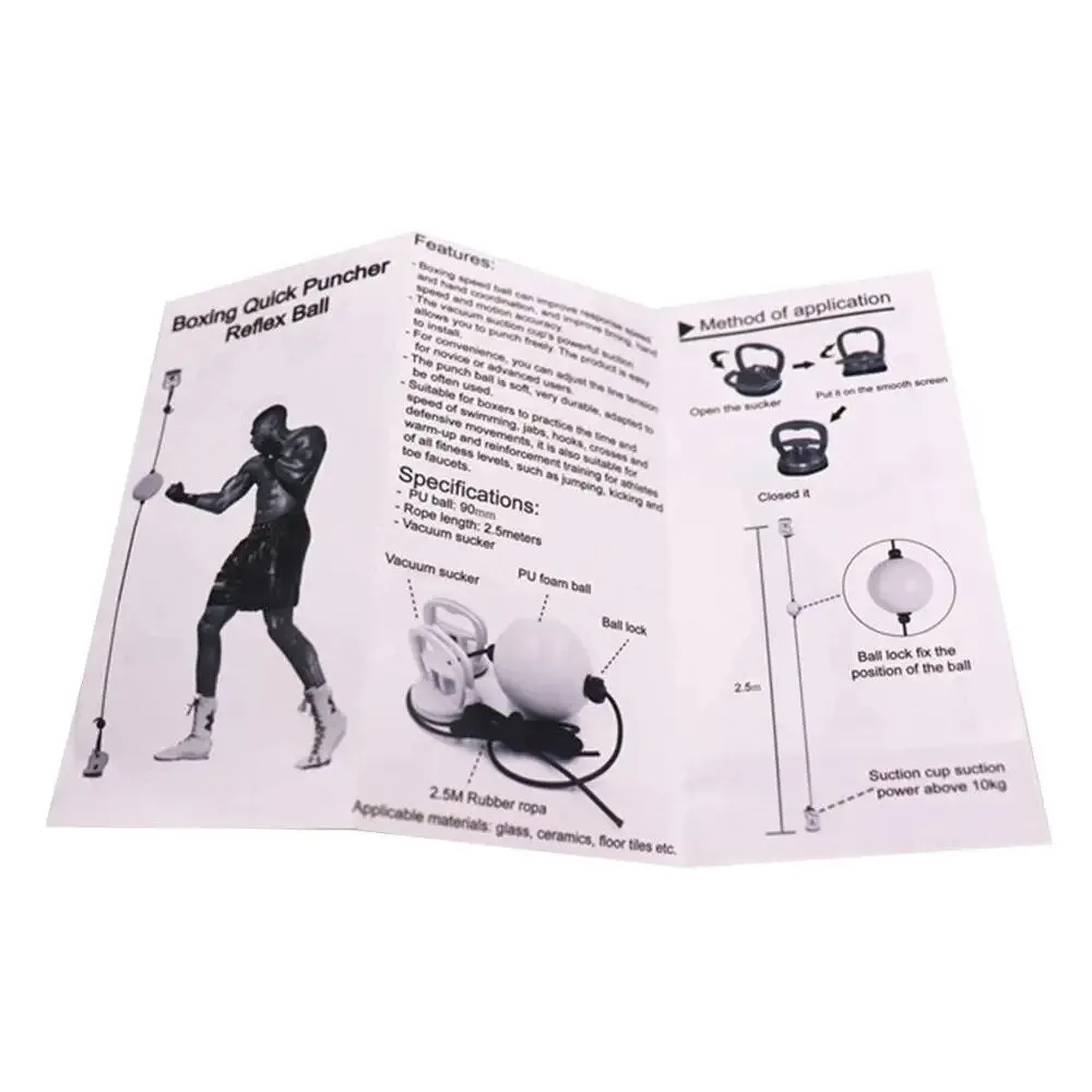 Adjustable Suction Cup Boxing Reflex Speed Ball Hand Eye Reaction Training