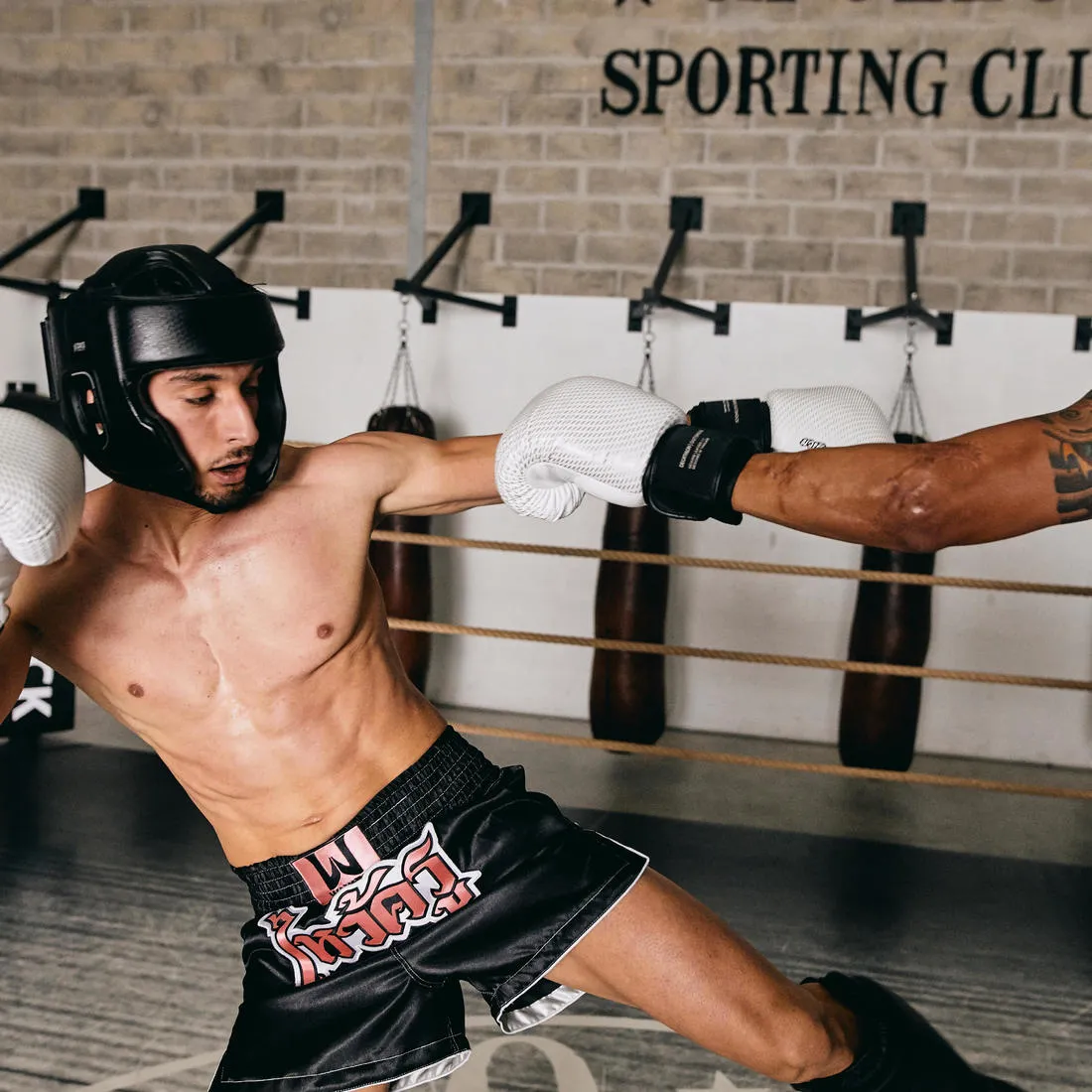 Adult Boxing Open Face Headguard 900 - Black