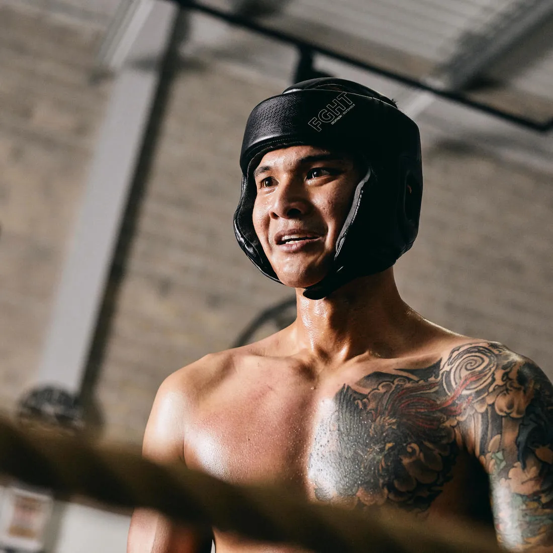 Adult Boxing Open Face Headguard 900 - Black