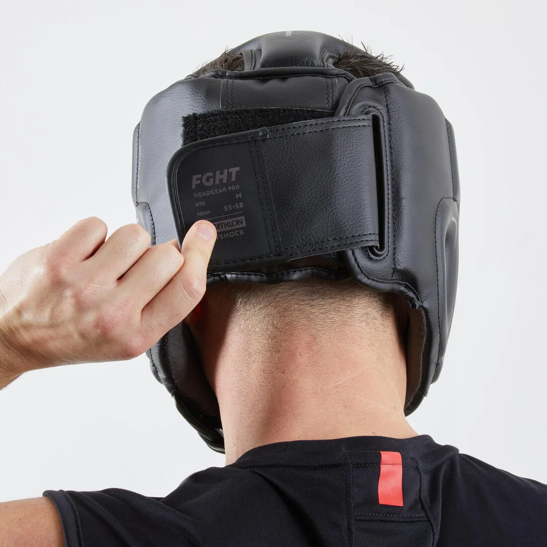 Adult Boxing Open Face Headguard 900 - Black