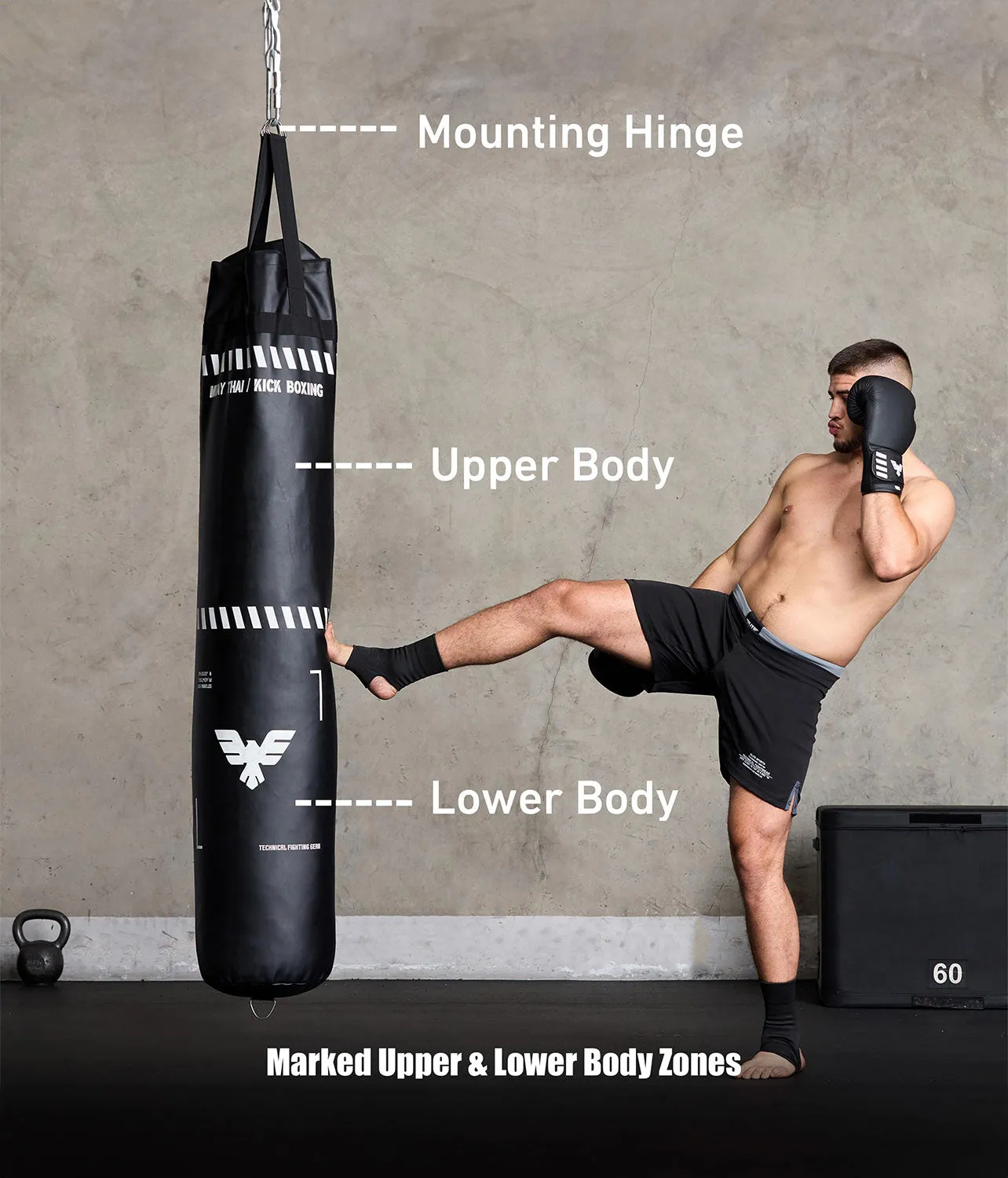 Adults Essential 6 ft Muay Thai Punching Bag Set