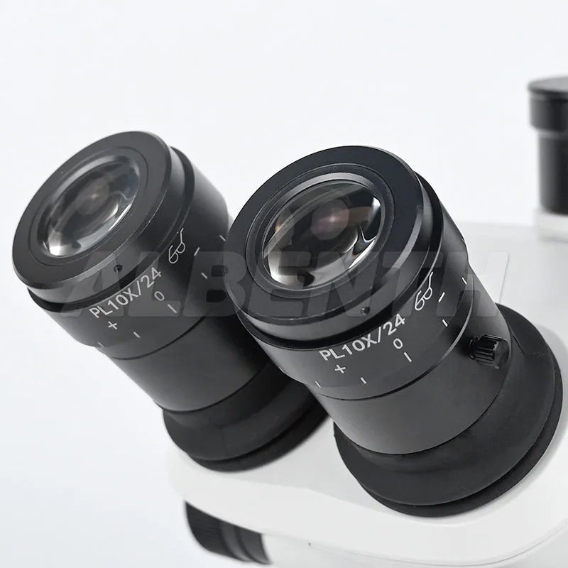 Albenth 6.5x-52x Trinocular Zoom Stereo Microscope Body With Camera Adapters