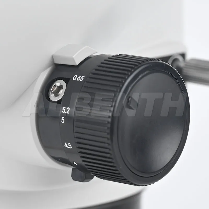Albenth 6.5x-52x Trinocular Zoom Stereo Microscope Body With Camera Adapters