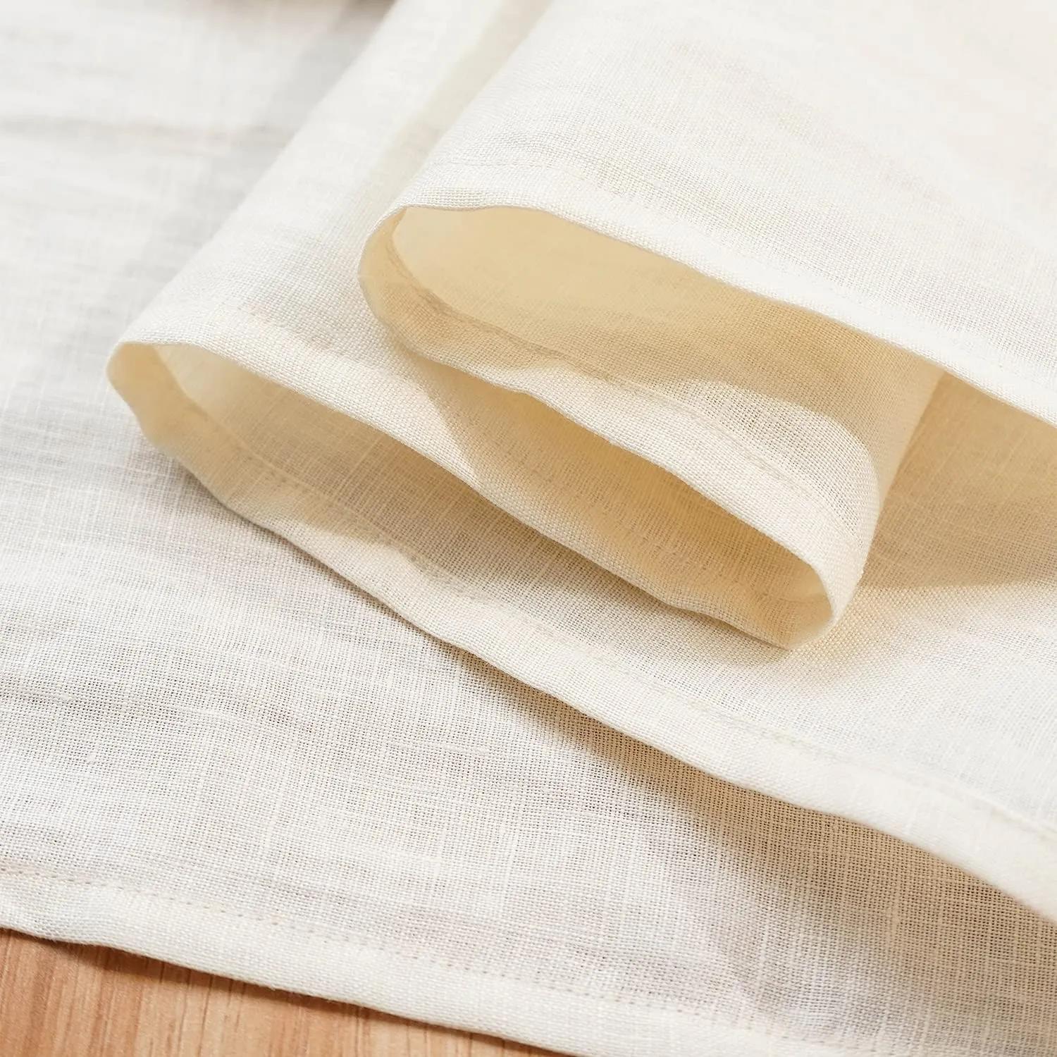 Amazhiyu Linen Table Runner for Dinner Dining Office Kitchen Table